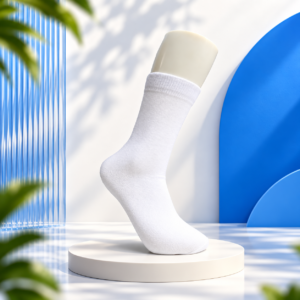 White School Socks
